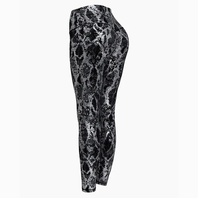 Women's Tight Elastic Bronzing Yoga Pants Black - Shop at LoveMi