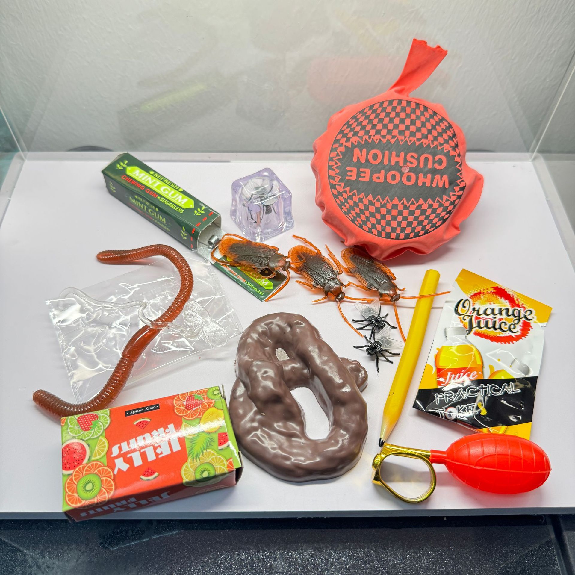 Fly Gum Prank Toy Gift Set Box