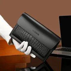 New Men's Multiple Card Slots Casual Clutch - Black - View 1