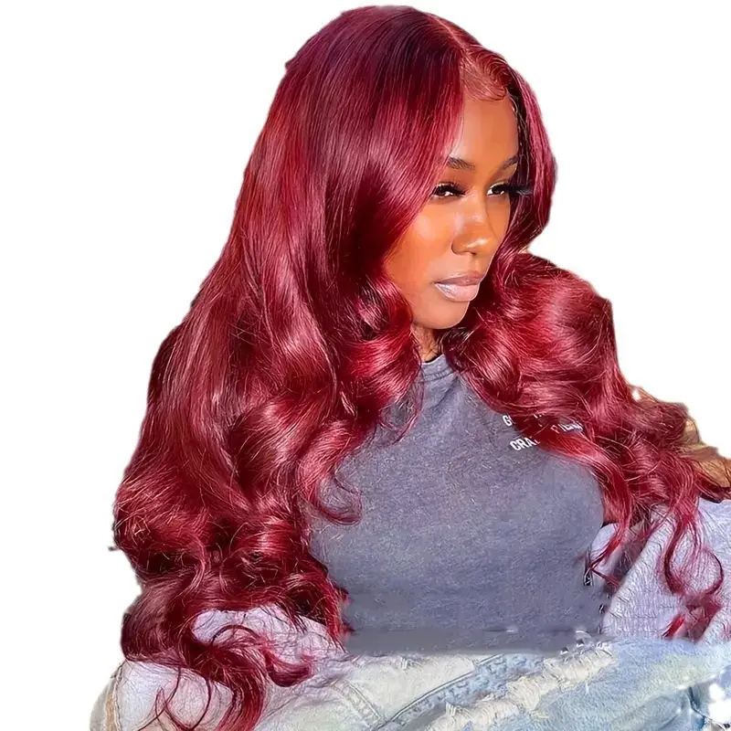 Wine Red Wig Hot Sale Front Lace