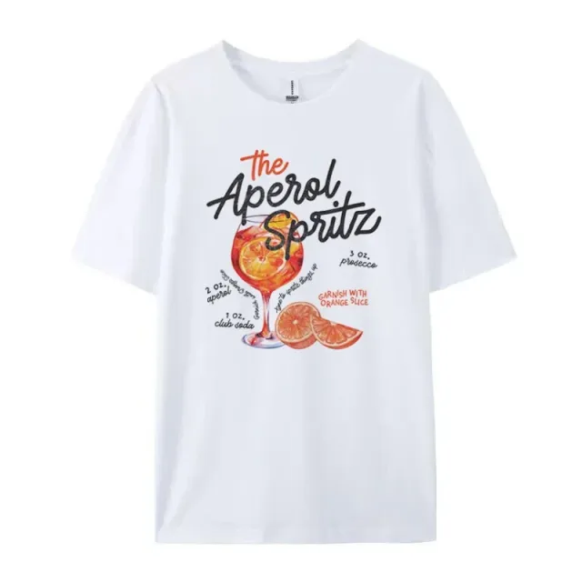 Citrus Cocktail Glass Character T shirt White - Shop at LoveMi