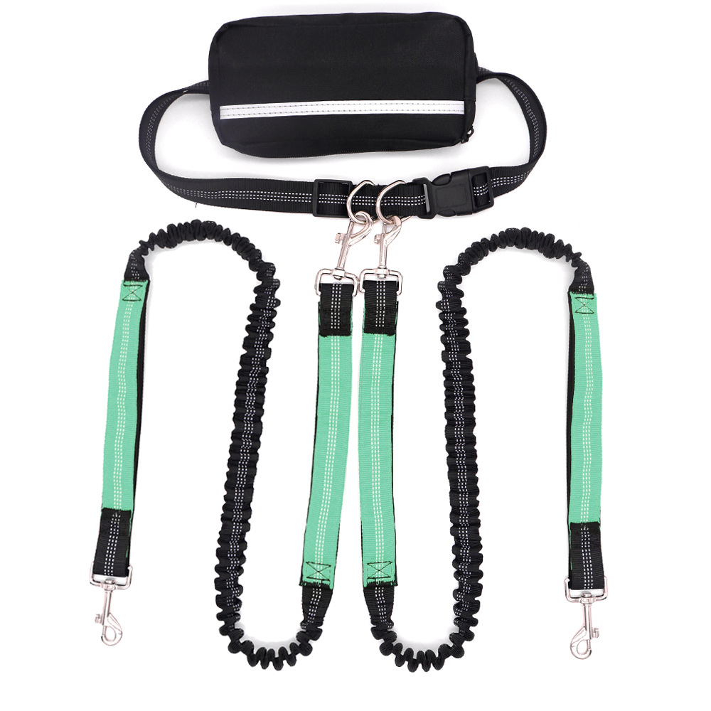 Doubl-headed LeashOne Leash For Two DogsRunning And Walking Dog Leash With Burstresistance 3