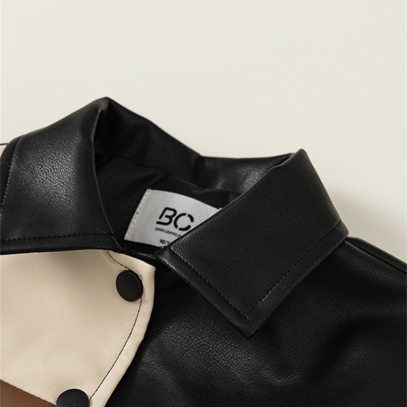 معطف جلد سميك للأطفال لفصلي الخريف والشتاء - للأولاد