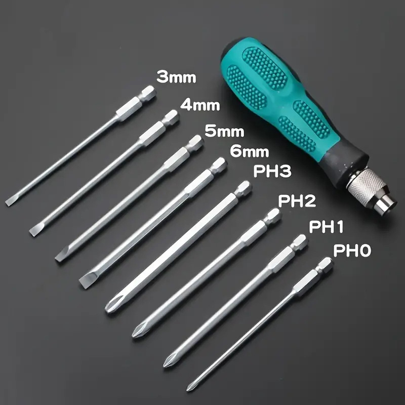 9-in-1 Screwdriver Set Blue Repair Kit