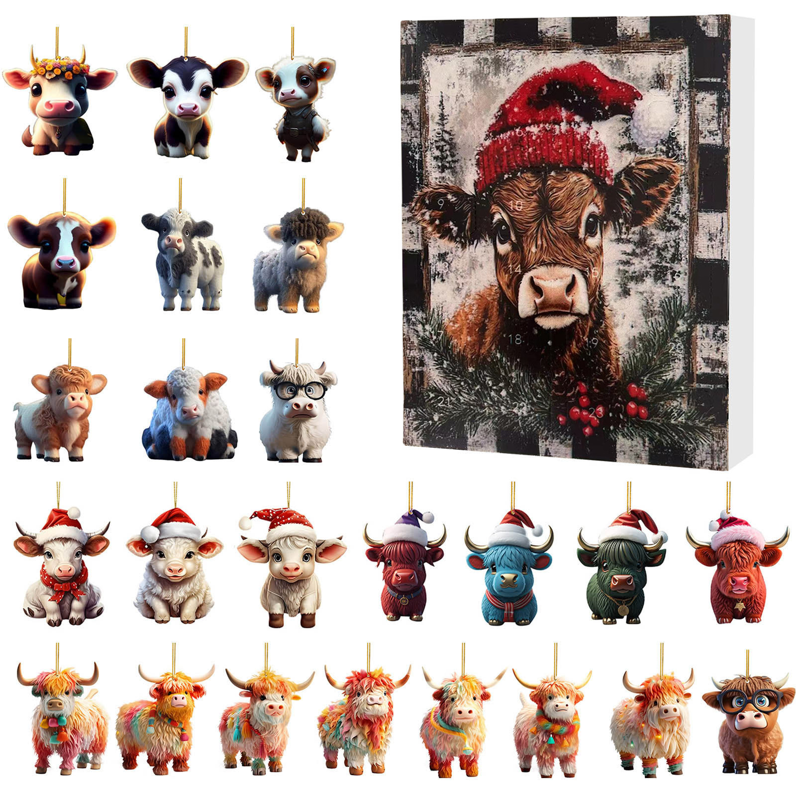 Title 1, Christmas Creative Yak Santa Claus