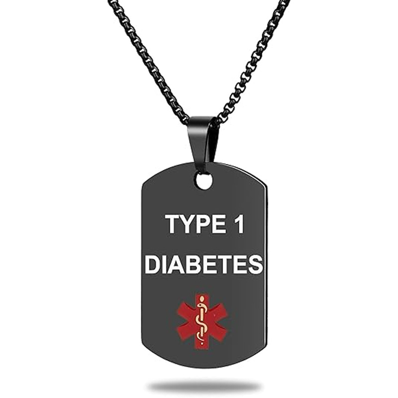 Cross-border New Medical Military Dog Tag Necklace With International Nurses Day Emblem Pendant