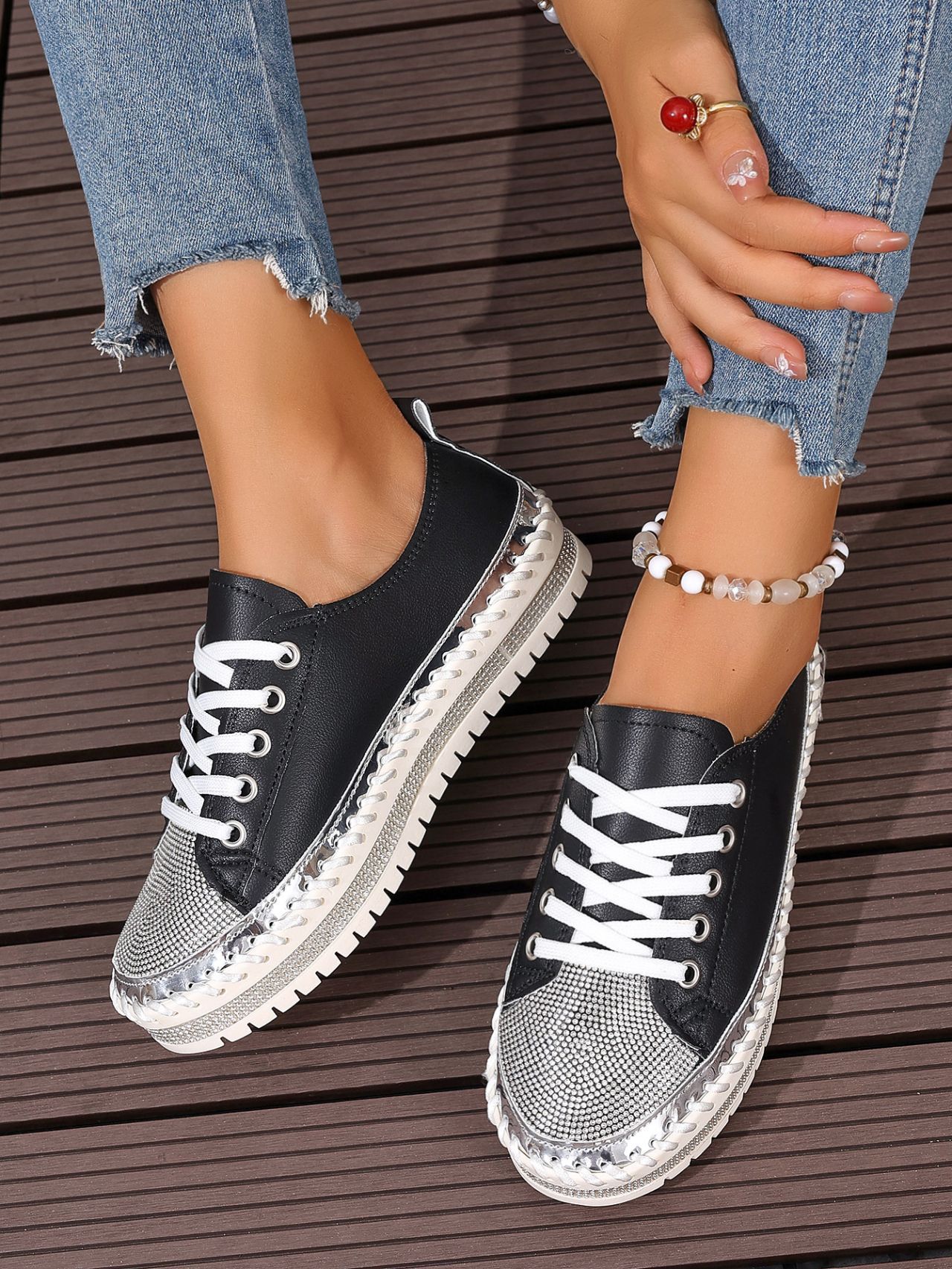 Women’s Plus Size White Sneakers