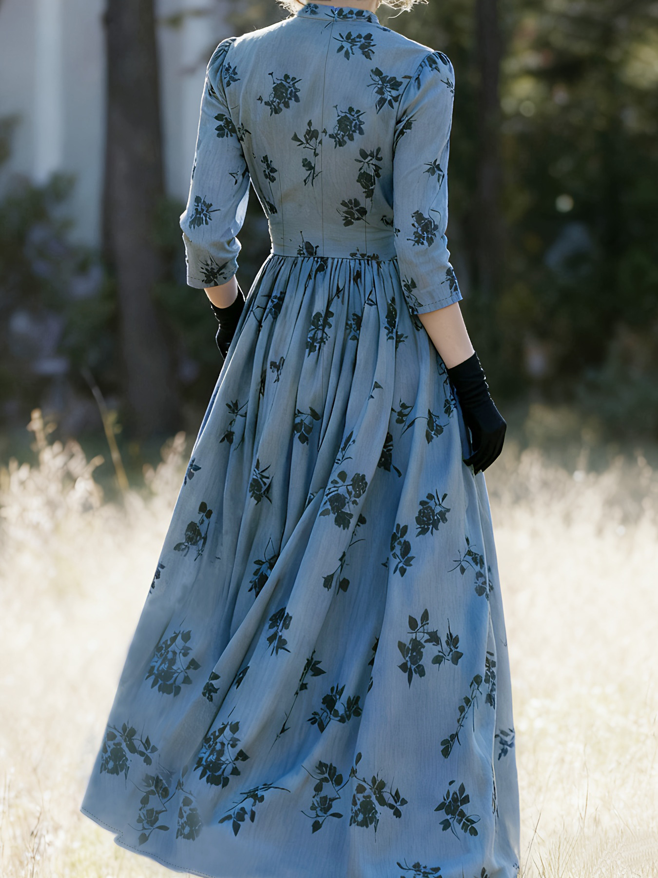 Embroidered Vintage Elegant Long Dress Red - Shop at LoveMi