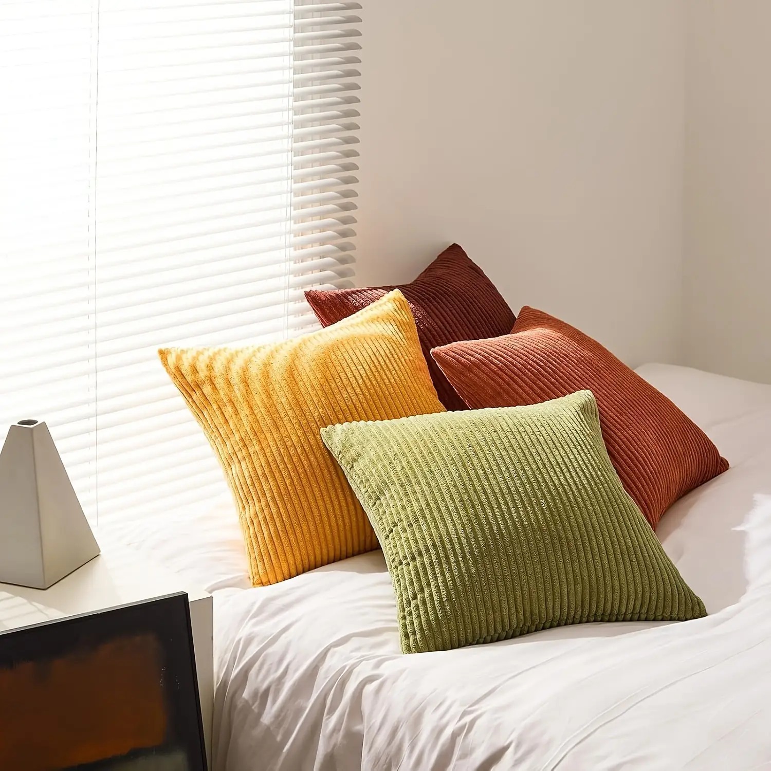 Corduroy Cushion Covers, Set of 4, picture 4 of 4
