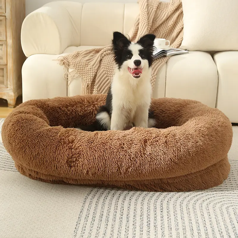 Plush Winter Warm And Cozy Pet Bed