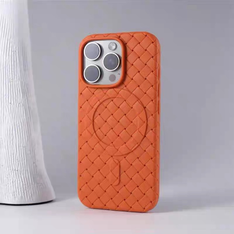 Knitted-pattern Heat-dissipating Magnetic Phone Case Protector 3