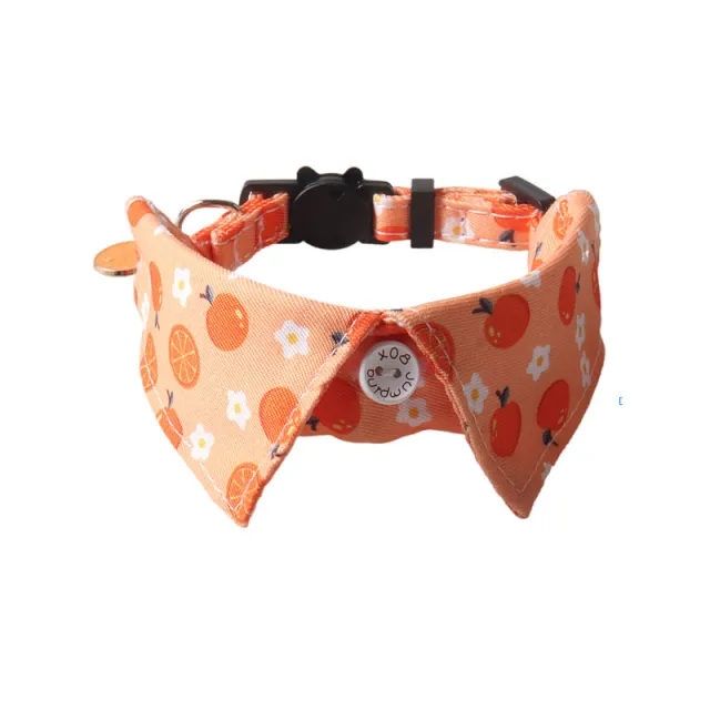 Fruit Blossom Series Bow Tie Cat Collar Orange - Shop at LoveMi