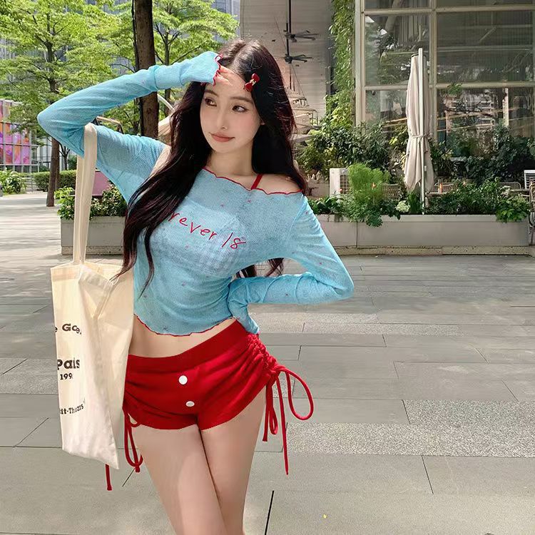 Women's Water Park Split Skirt Bikini Four-piece Suit