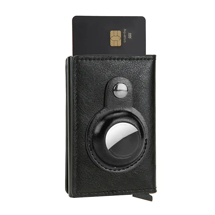 Multifunctional Card Holder Airtag Men's Short Wallet Air Tag