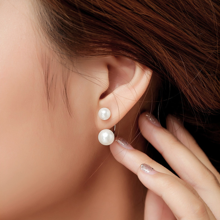 STERLING SILVER PEARL EARRINGS