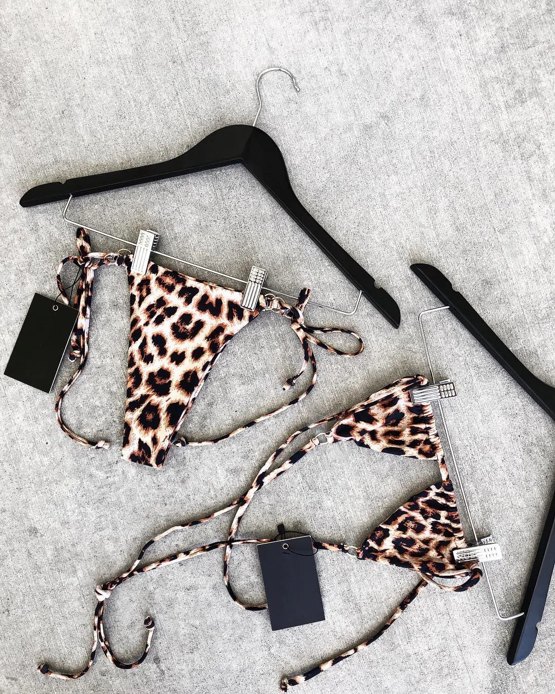 Title 4, Leopard print split metal ring sexy swimsuit fo...