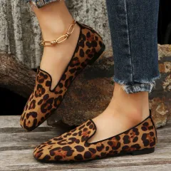 Women's Stylish And Lightweight Leopard Print Pumps - Leopard - View 1