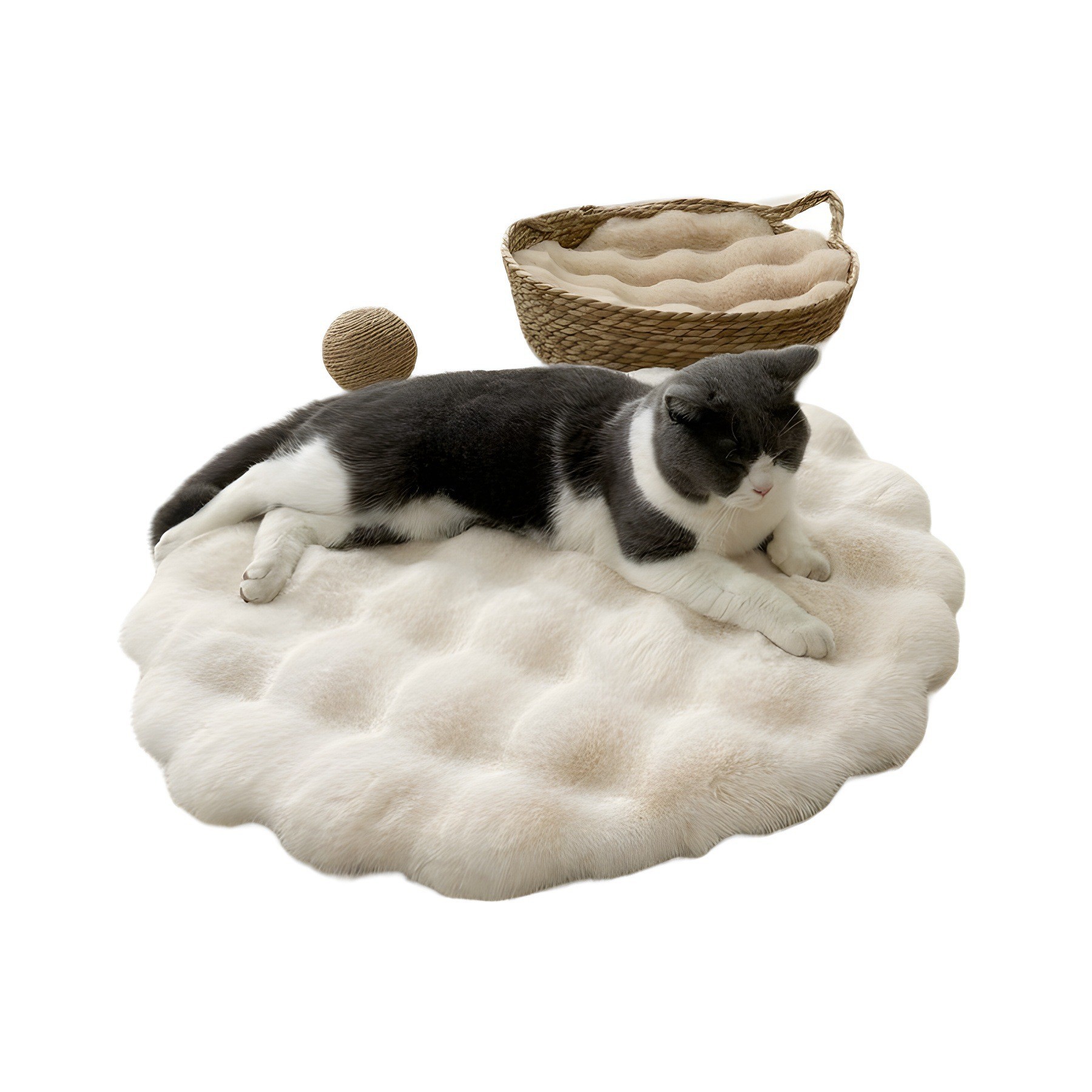 Plush Pet Pad Sleep Round Autumn And Winter Warm