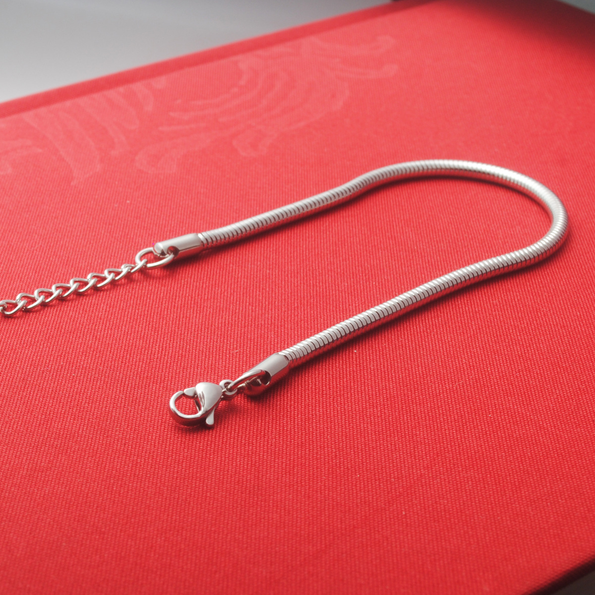 Stainless Steel Soft Snake Bones Chain Bracelet For Girls