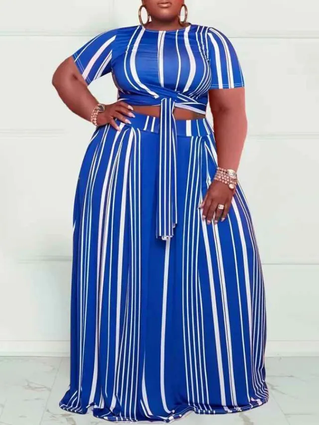 European And American Fashion Plus size Two piece Set 2 Mixed Colors - Shop at LoveMi