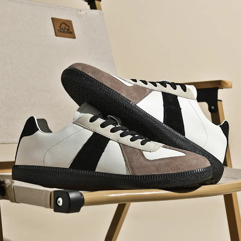 Top Layer Pigskin Leather Sneaker Japanese Canvas