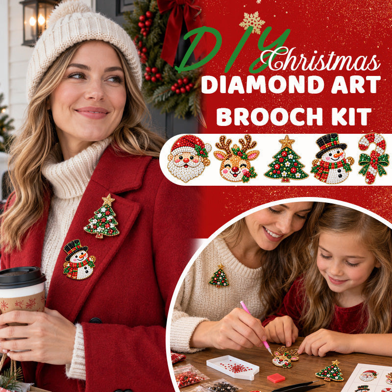 DIY Christmas Diamond Brooch Kit With