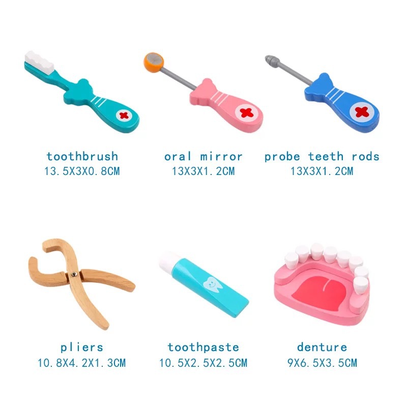 Kindergarten Childrens Dentist Playset Educational Toy