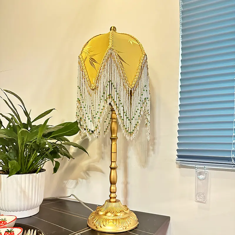 French Retro Tassel Table Nordic Bed Head