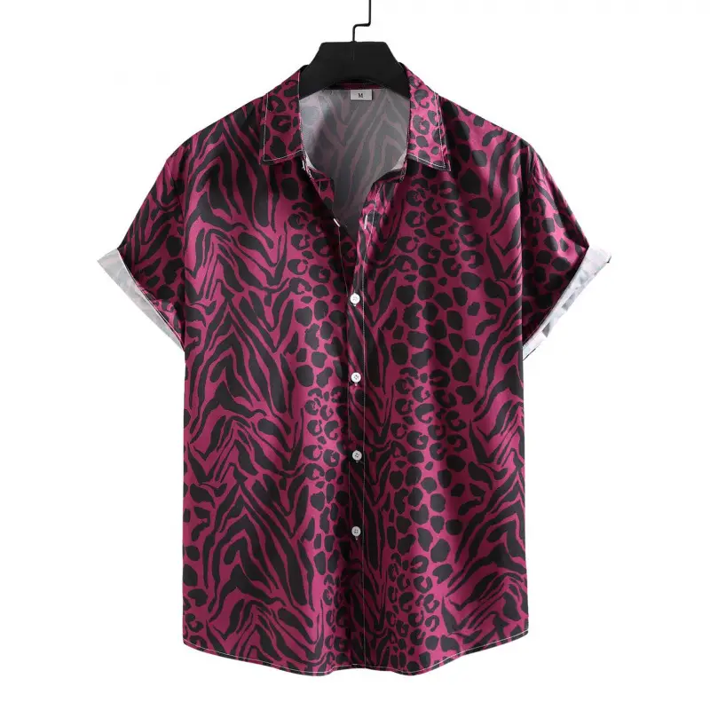 Summer New Plus Size Men's Casual Fashion 3D Digital Printing