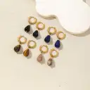 Waterdrop-shaped Natural Stone Earrings For Women view 13