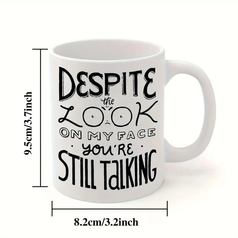 Cute Ceramic Coffee Mug With A Playful Personality-driven Design
