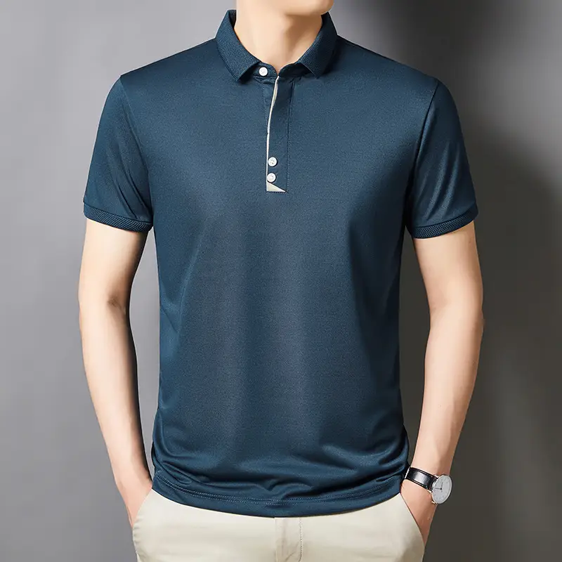 Men's Young And Middle-aged Business Casual Breathable Short Sleeve
