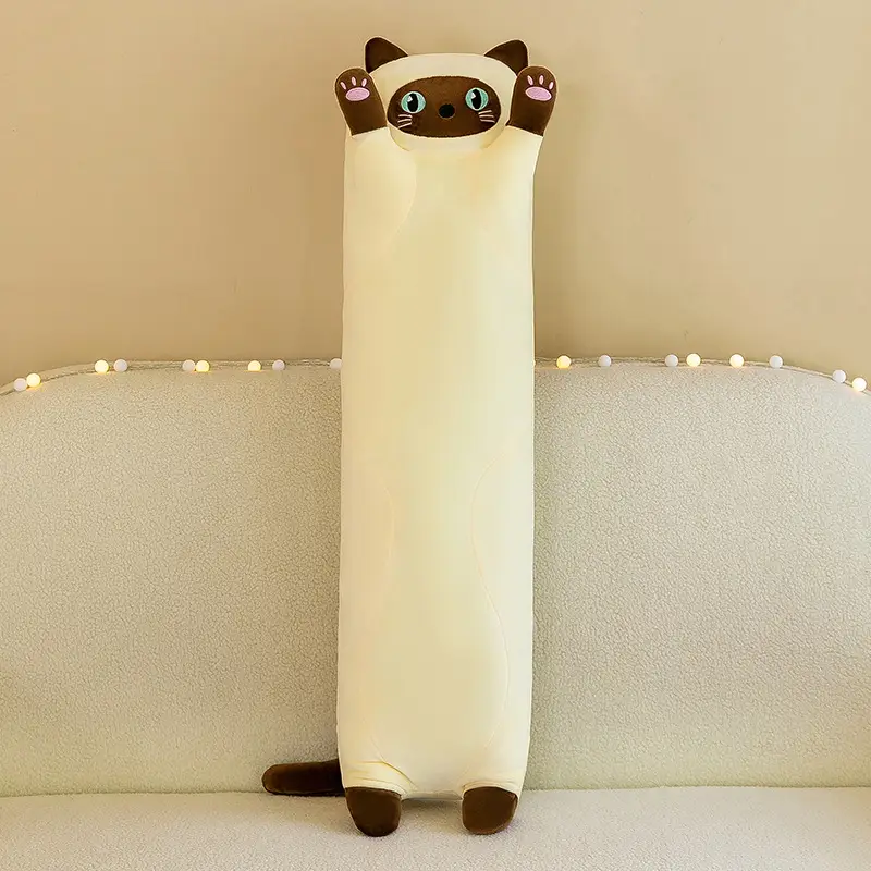 Long Cat Pillow Side Sleeping Pillow Long Sleeping Pillow Plush Toy Doll
