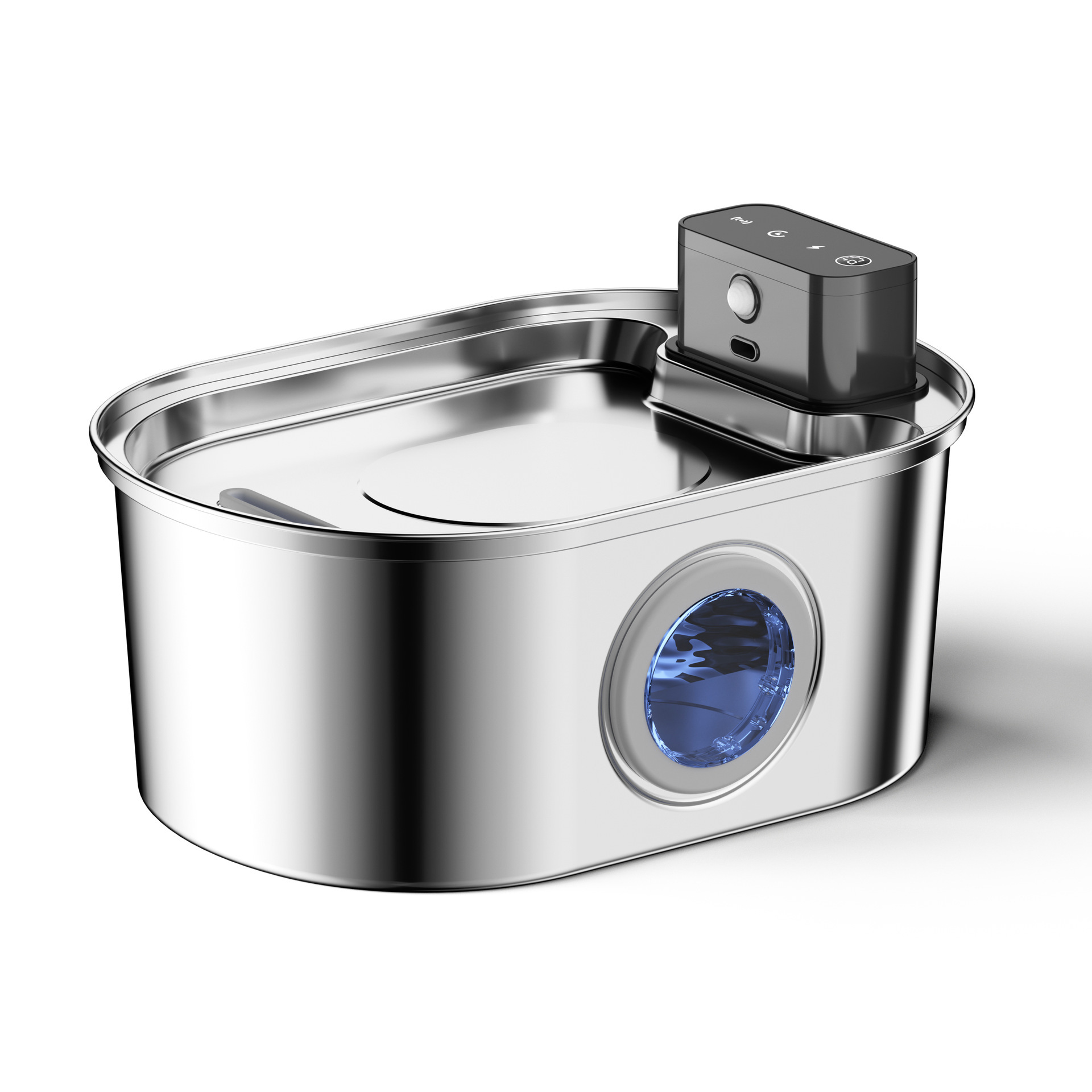 Stainless Steel Wireless Induction Pet Water Fountain