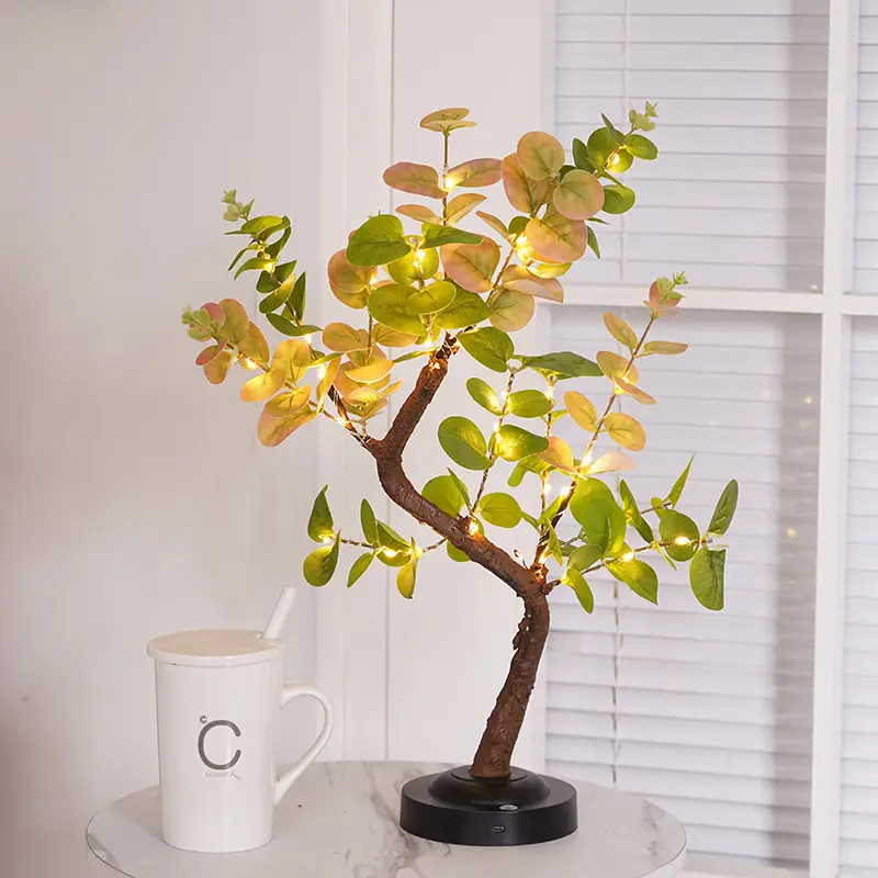 Enjie Maple Leaf Tree Lamp Olive Leaf Furniture Furnishings