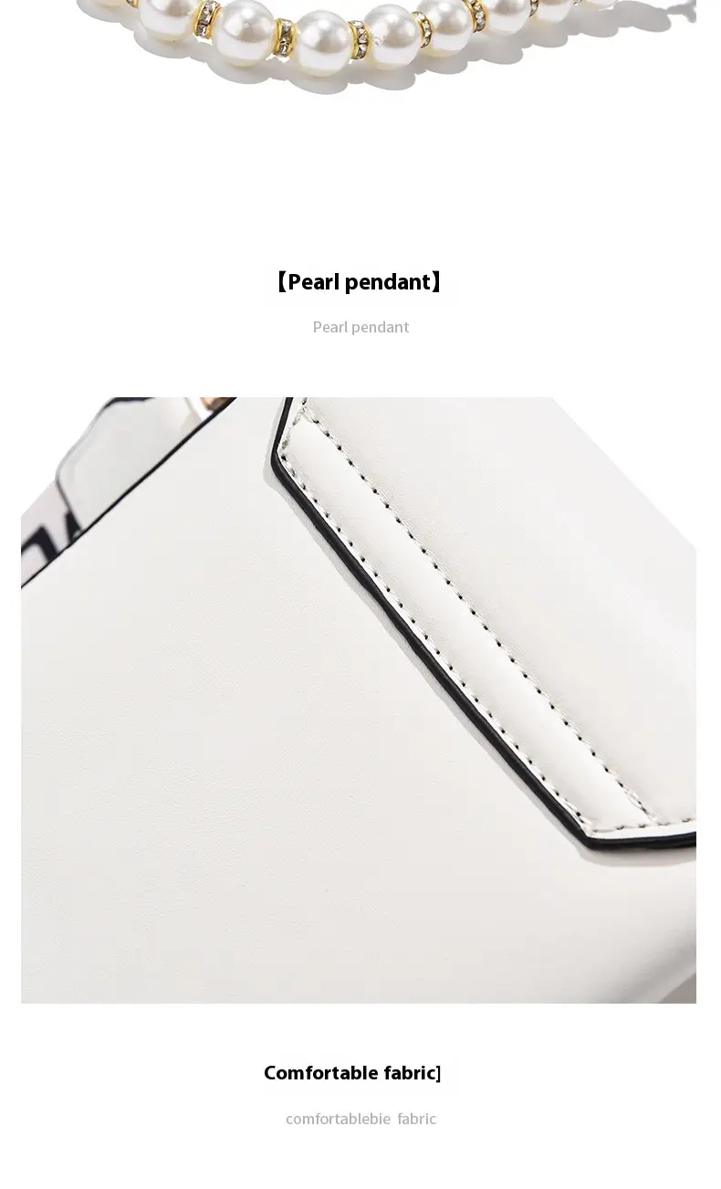 Fashion Women'S Crossbody Bag Girl'S Cute Princess Wallet Classic Shoulder Bag Summer Pearl Chain Phone Bag