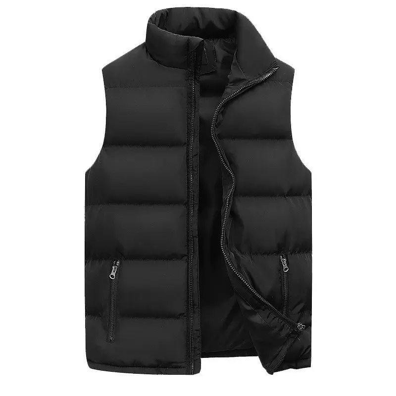Men's Cotton Padded Clothing Vest Casual Warm