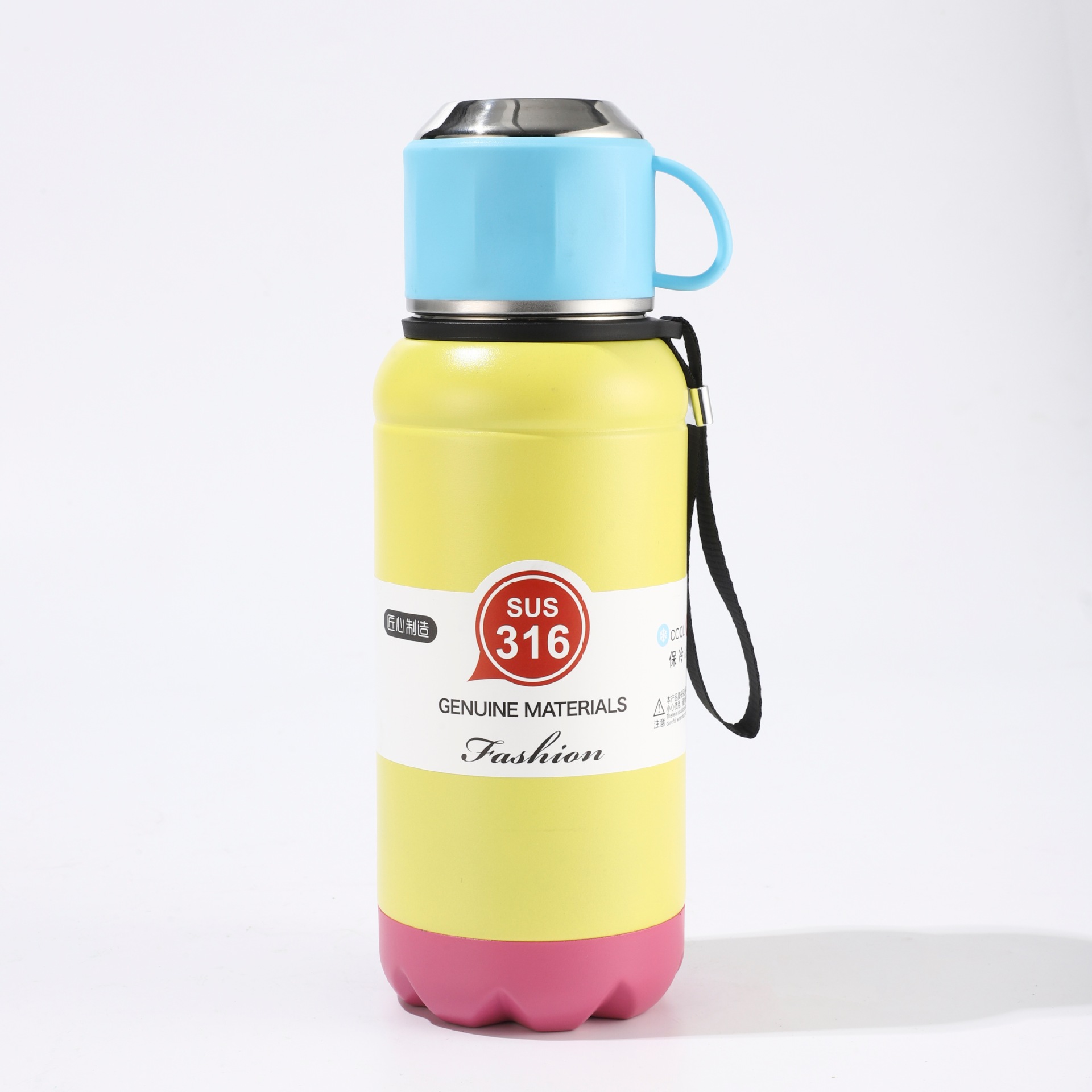 New Stainless Steel Insulated Water Bottle Drop-resistant And Large Capacity