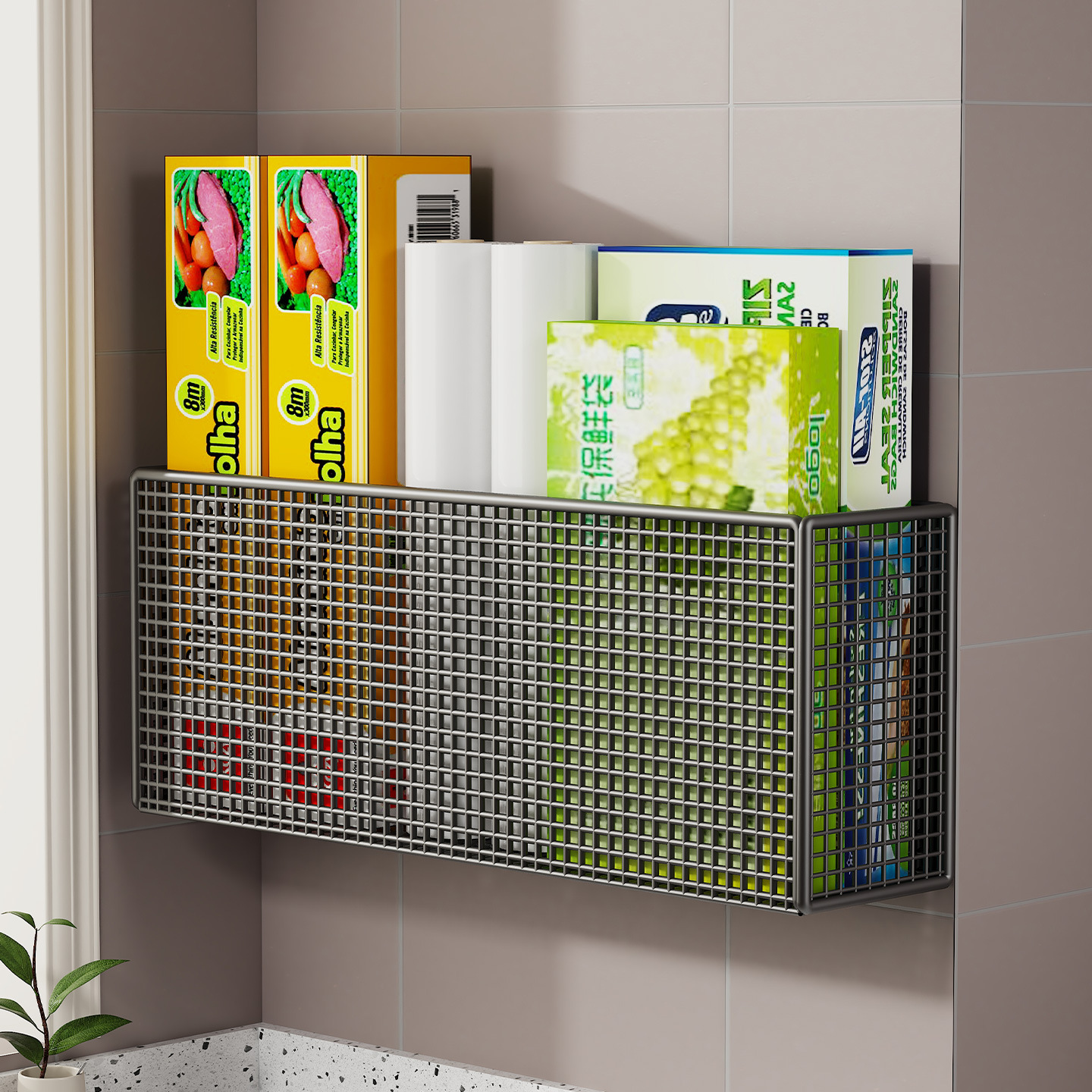 Multi-tier Shelf For The Inside Of Kitchen Cabinet Doors