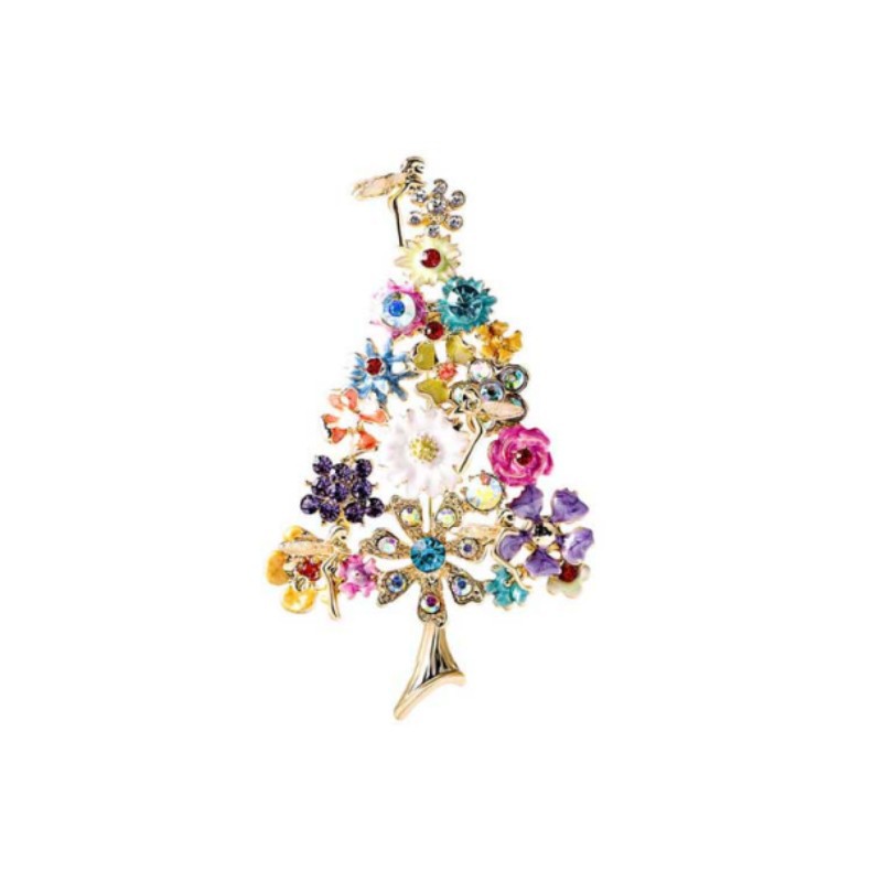 FARCENT Christmas Tree Brooch