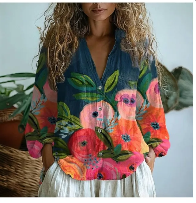 3D Printed Abstract Pattern Women's Long sleeved Blouse Bj252123472179 Xl - Shop at LoveMi