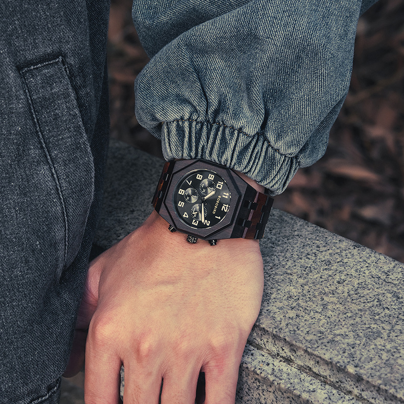 Wooden Watch T92 Quartz Decoration 5