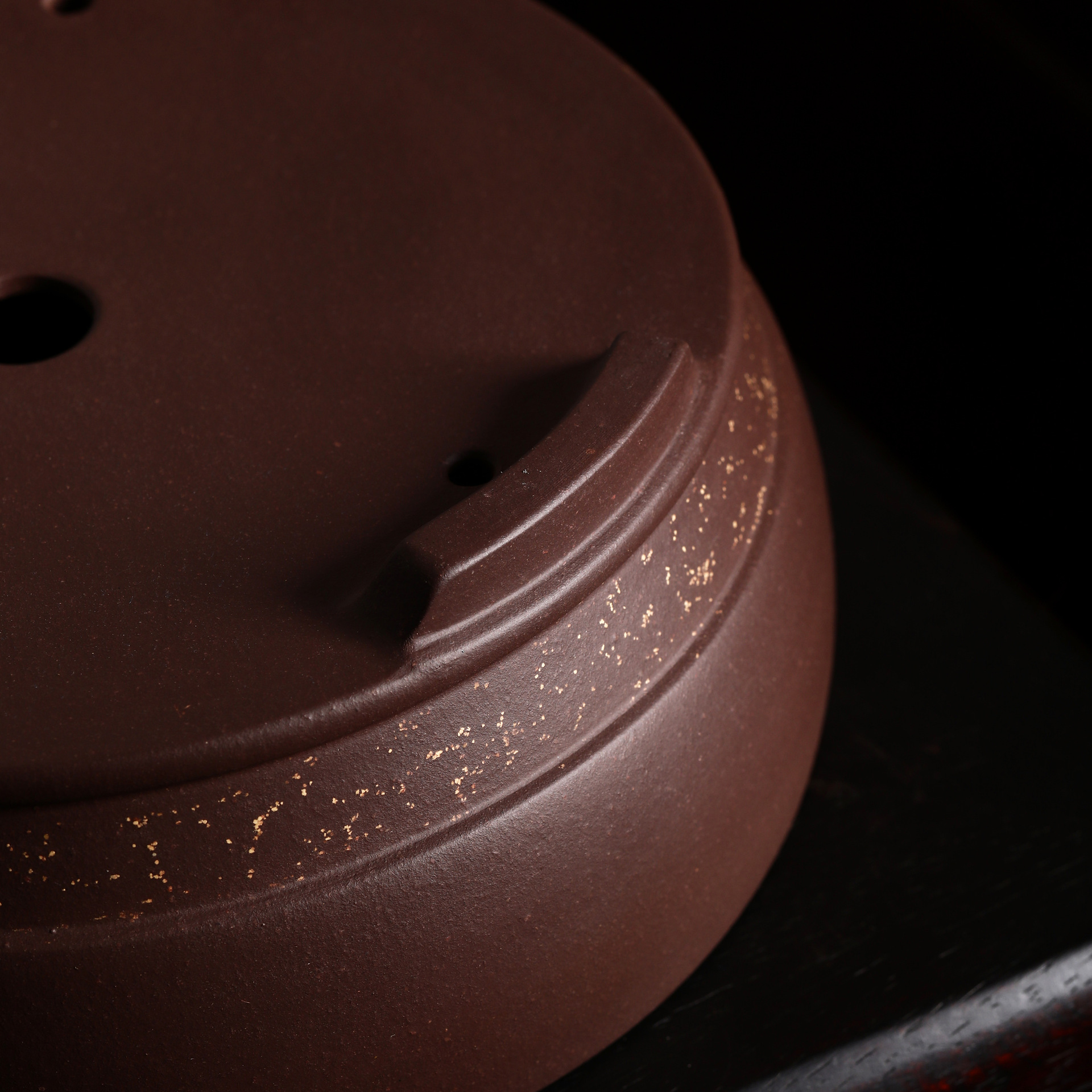 Sand-laying Short Round Fine Zisha Flowerpot
