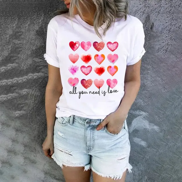Fashion V neck Plain Color Sleeve Rhinestone Casual Top Dz 59601 Llq - Shop at LoveMi