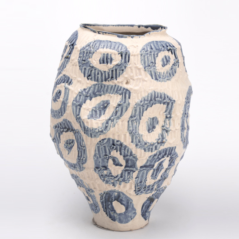 Ceramic Flower Vase, Glazed Finish, picture 2 of 11