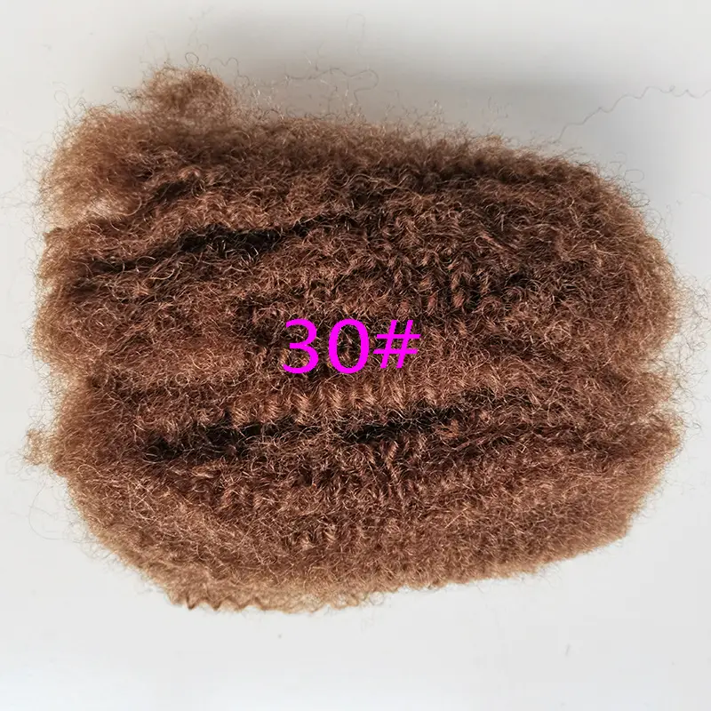 Colored Puff Yarn Real Hair Women's