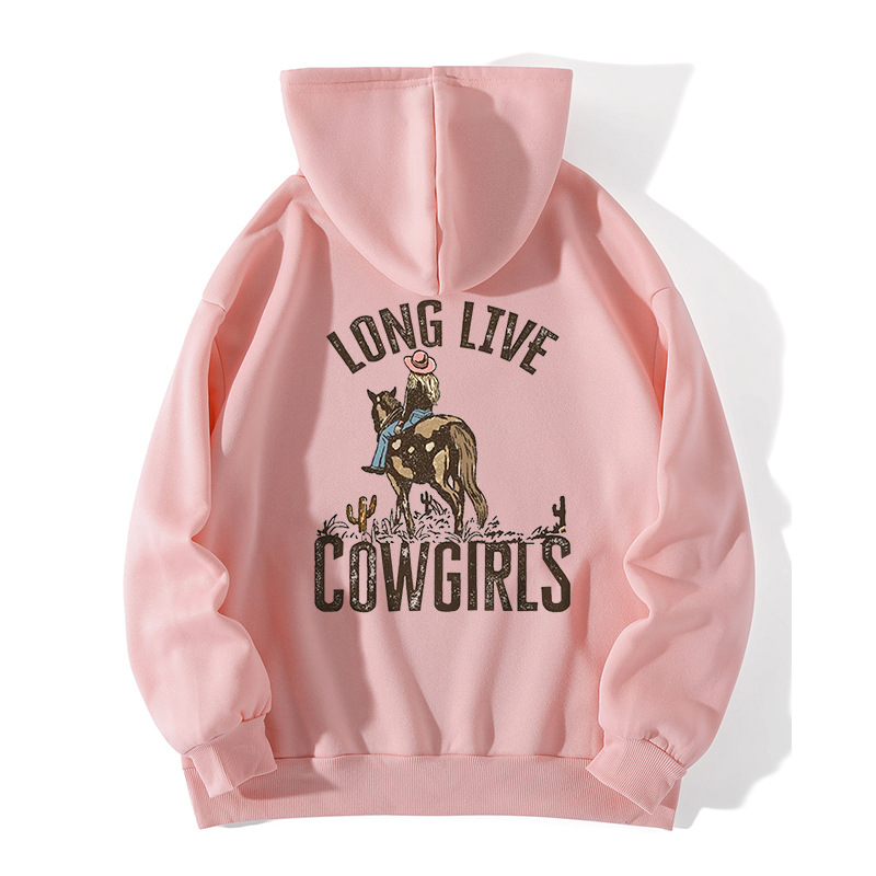 Letter Back Printed Plus Size Fleece-lined Hoodie