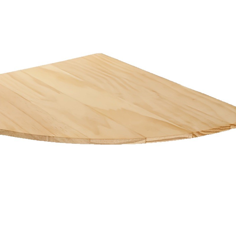 Fan Shaped Partition Rubberwood Wall Mounted Corner Shelf