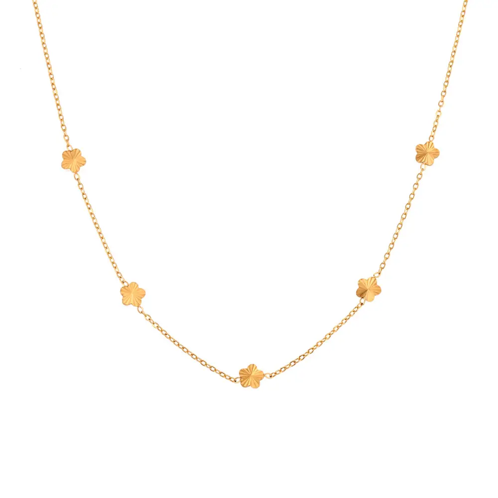 Ins Fashion Simple And Light Luxury Clavicle Chain Jewelry Stainless Steel Plated 18K