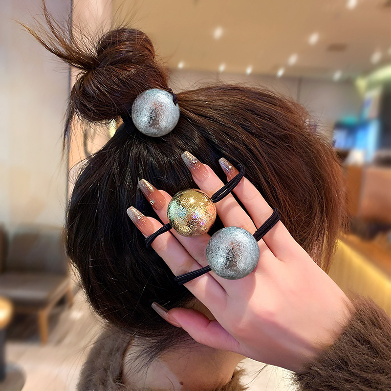 Ball Rubber Band Hair Ring Headdress